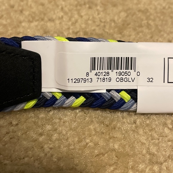 Rare Nike G-Flex Webbed Golf Belt Multicolored - Picture 4 of 5